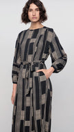 Staple The Label Marina Midi Dress Spliced-Stripe