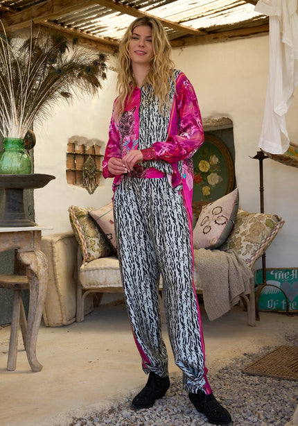 Miss Goodlife Pink Animal Love Pants Multi