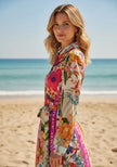 Miss Goodlife Midi Dress Mosaic Flowers
