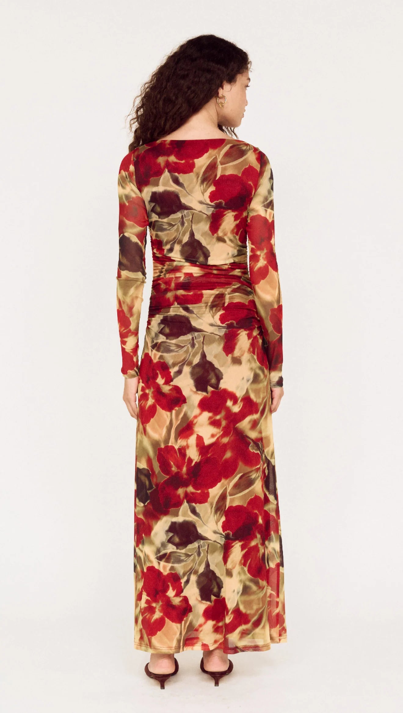 MINKPINK Selma Mesh Midi Dress Floral