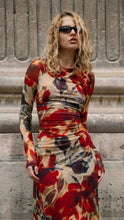 Load image into Gallery viewer, MINKPINK Selma Mesh Midi Dress Floral
