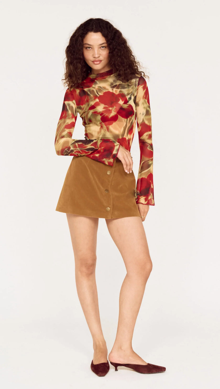 MINKPINK Selma Mesh Top Floral