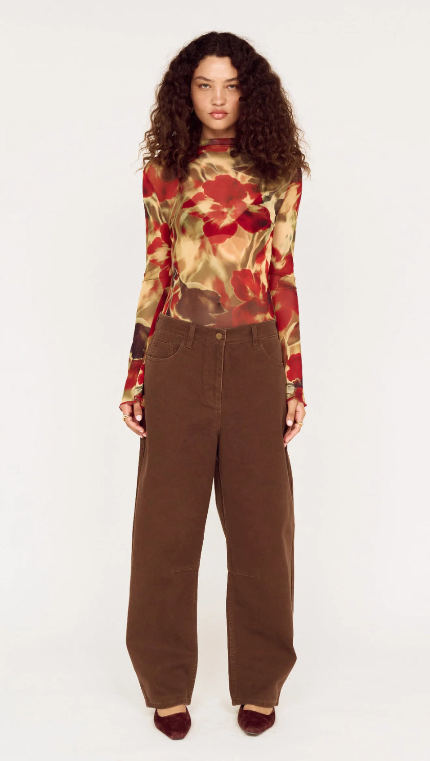 MINKPINK Selma Mesh Top Floral