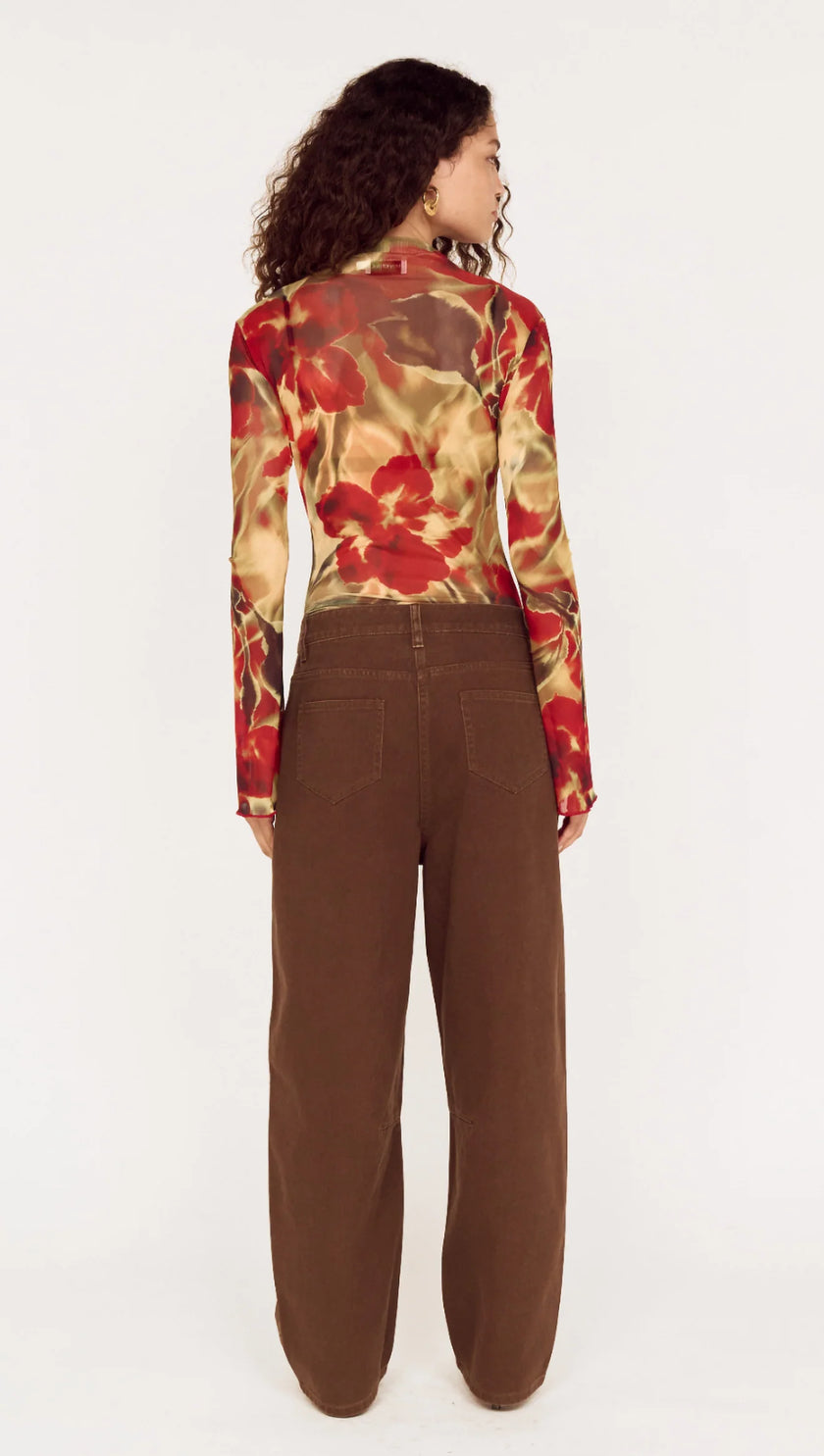 MINKPINK Selma Mesh Top Floral
