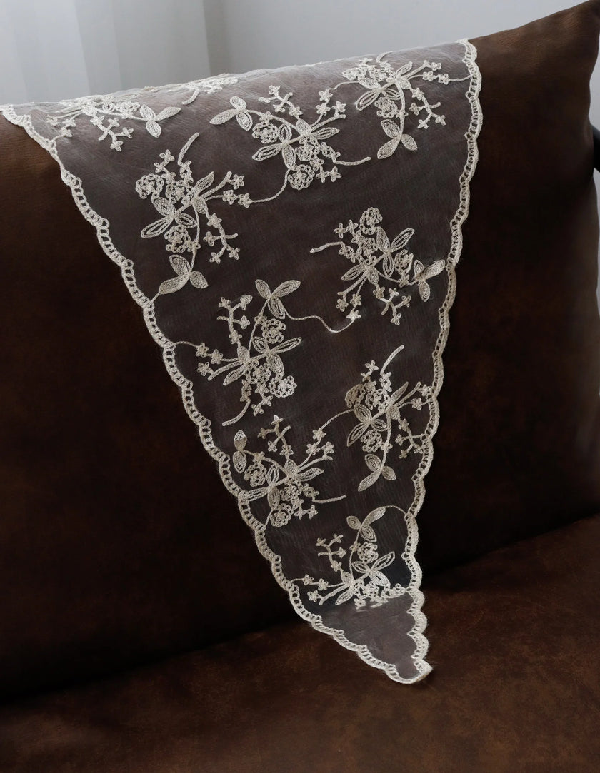 Angels Whisper Citta Lace Head Scarf Cream
