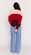 Minkpink Elodie Cardigan Pink/Red Stripe