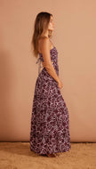 MINKPINK Costera Sundress Brown Abstract