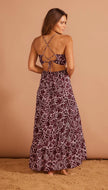 MINKPINK Costera Sundress Brown Abstract