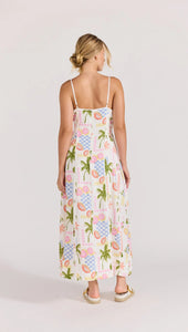 MINKPINK Gracie Panel Midi Dress Fruity Floral