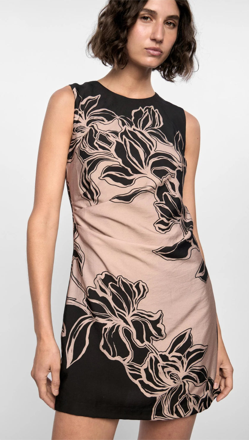 Staple The Label Mira Mini Dress Diagonal Floral