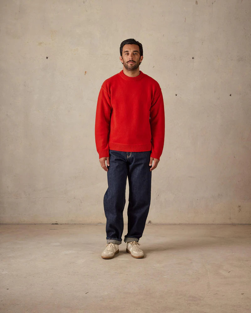 McTavish Reverse Seam Knit Red