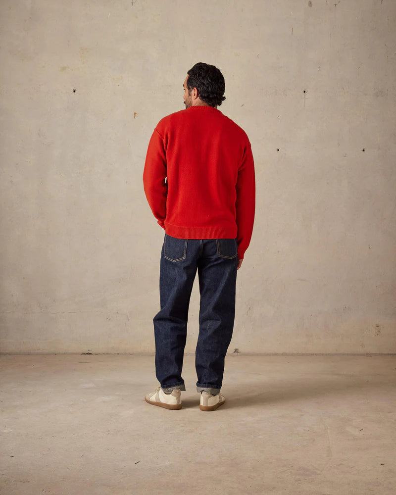 McTavish Reverse Seam Knit Red