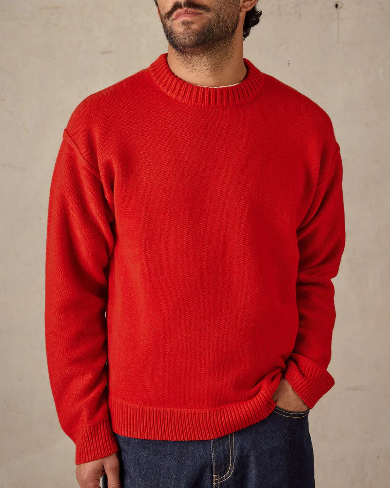 McTavish Reverse Seam Knit Red