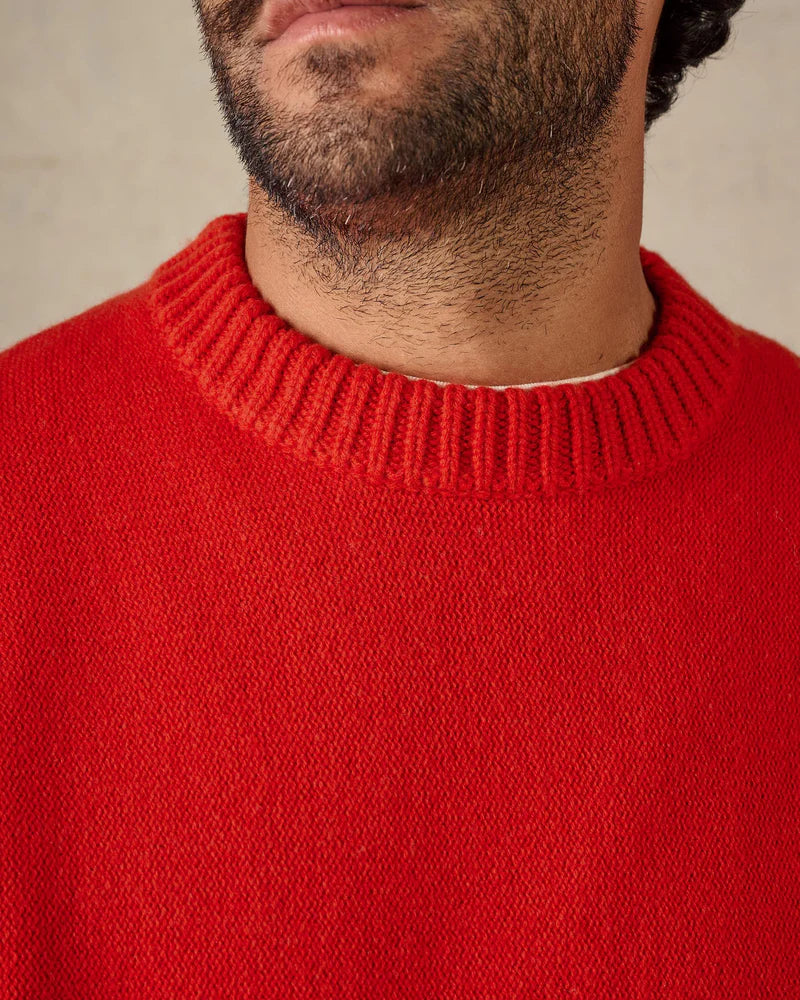 McTavish Reverse Seam Knit Red