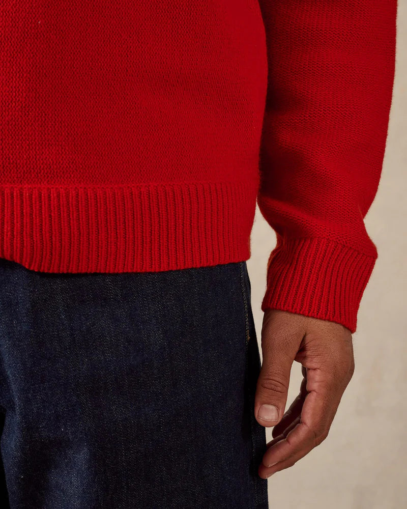McTavish Reverse Seam Knit Red