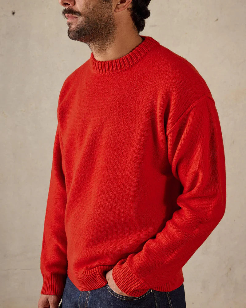 McTavish Reverse Seam Knit Red