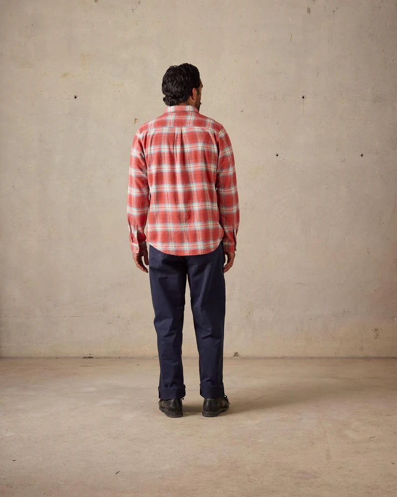 McTavish Twin Pocket Flannel Shirt Red Multi