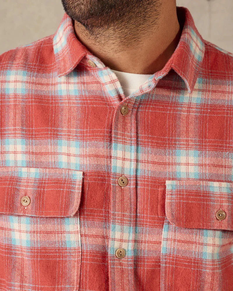 McTavish Twin Pocket Flannel Shirt Red Multi