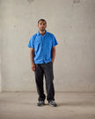 McTavish Boxy Button Up Shirt Blue