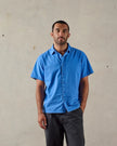 McTavish Boxy Button Up Shirt Blue