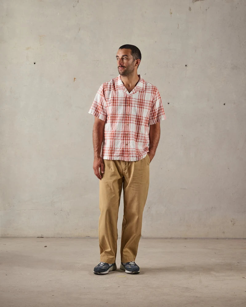 McTavish Holiday Collar Shirt Red Multi