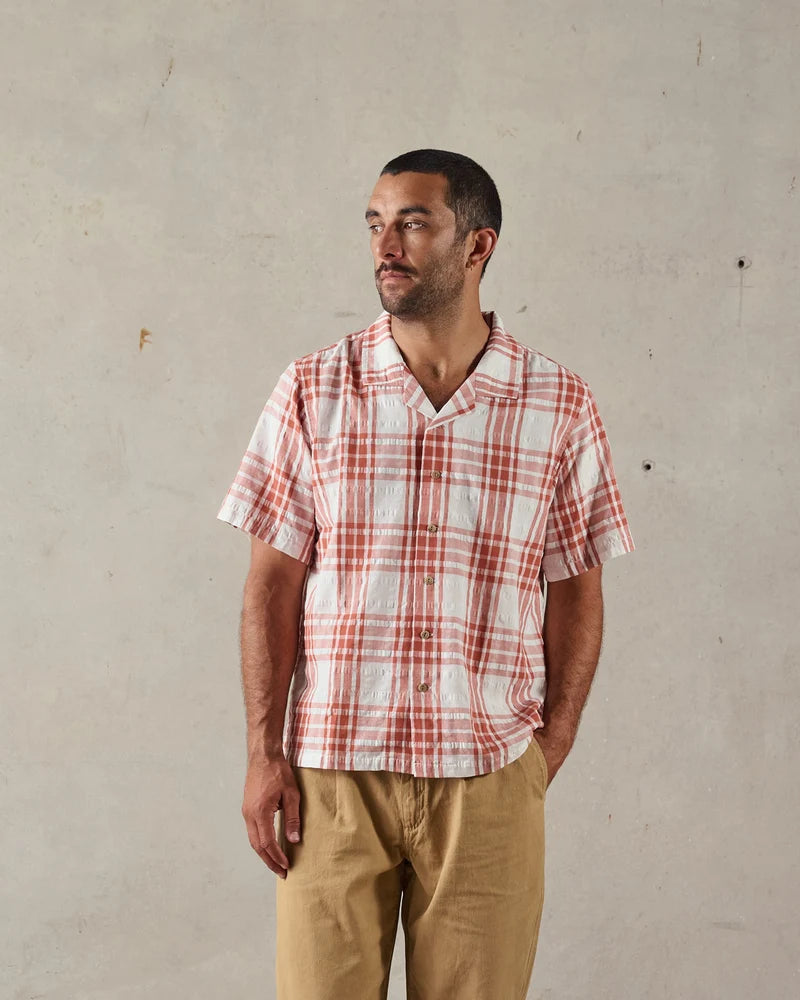 McTavish Holiday Collar Shirt Red Multi