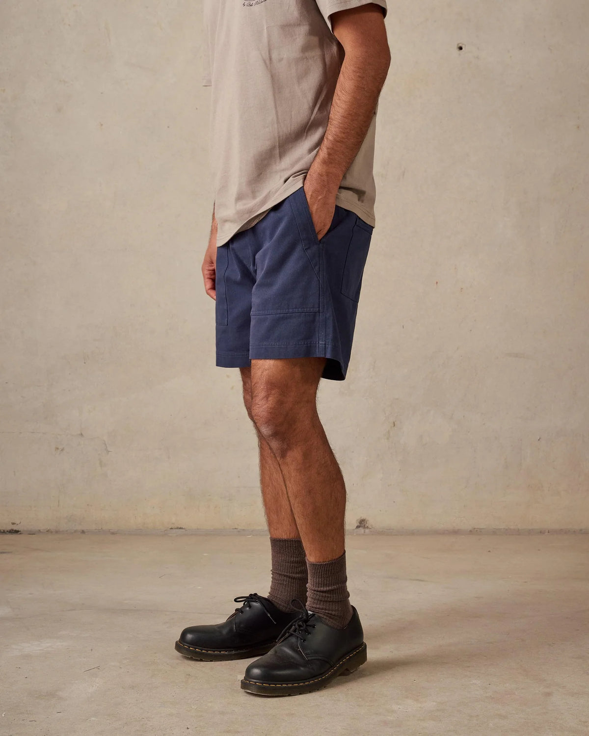 McTavish Twill Shorts Dark Blue