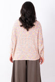 JJ Sisters MM119 Wool Blend Jumper Pink Rainbow Fleck