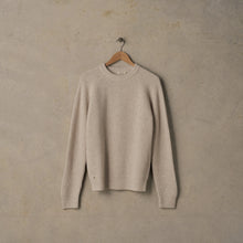 Load image into Gallery viewer, McTavish Merino Fisherman Crew Sandstone
