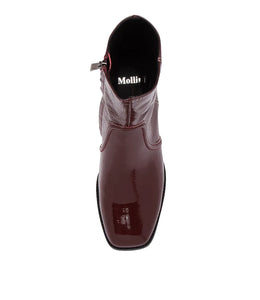 Mollini Pandi Wine Patent Leather