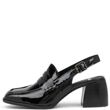 Load image into Gallery viewer, Mollini Peach Black Patent Leather
