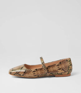 Mollini Tokena Taupe Snake Leather