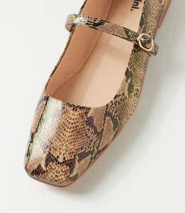 Mollini Tokena Taupe Snake Leather