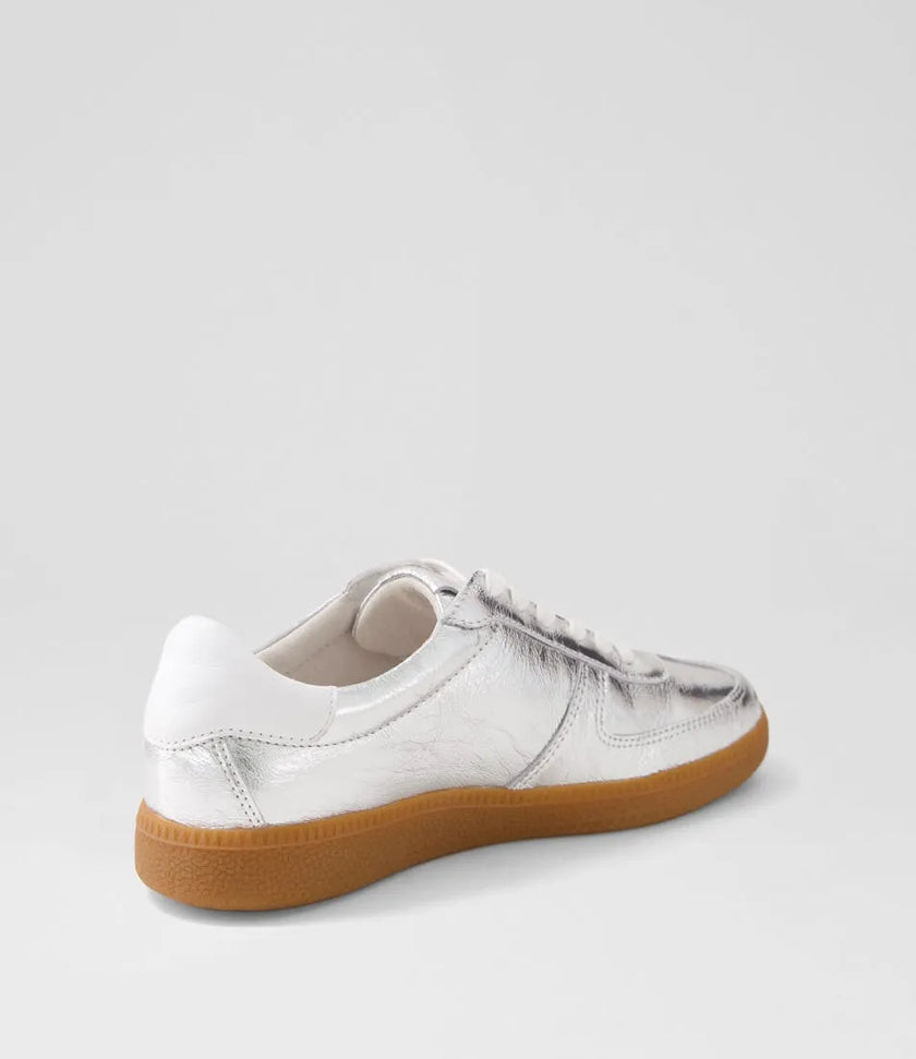 Mollini Dari Silver Gum Shrunken Leather