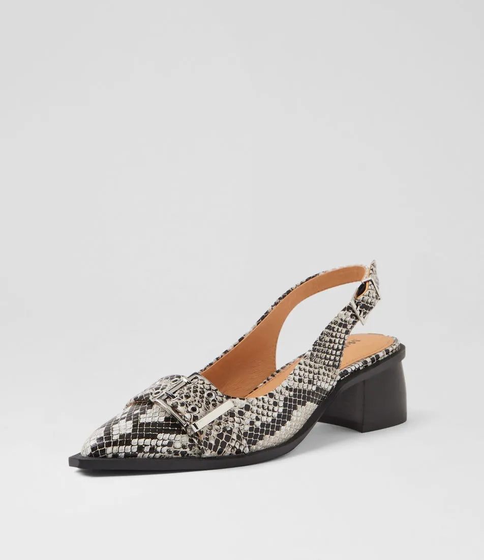 Mollini Glint Black/Grey Snake