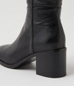 Mollini Sesina Black/ Black Leather Calf Boots