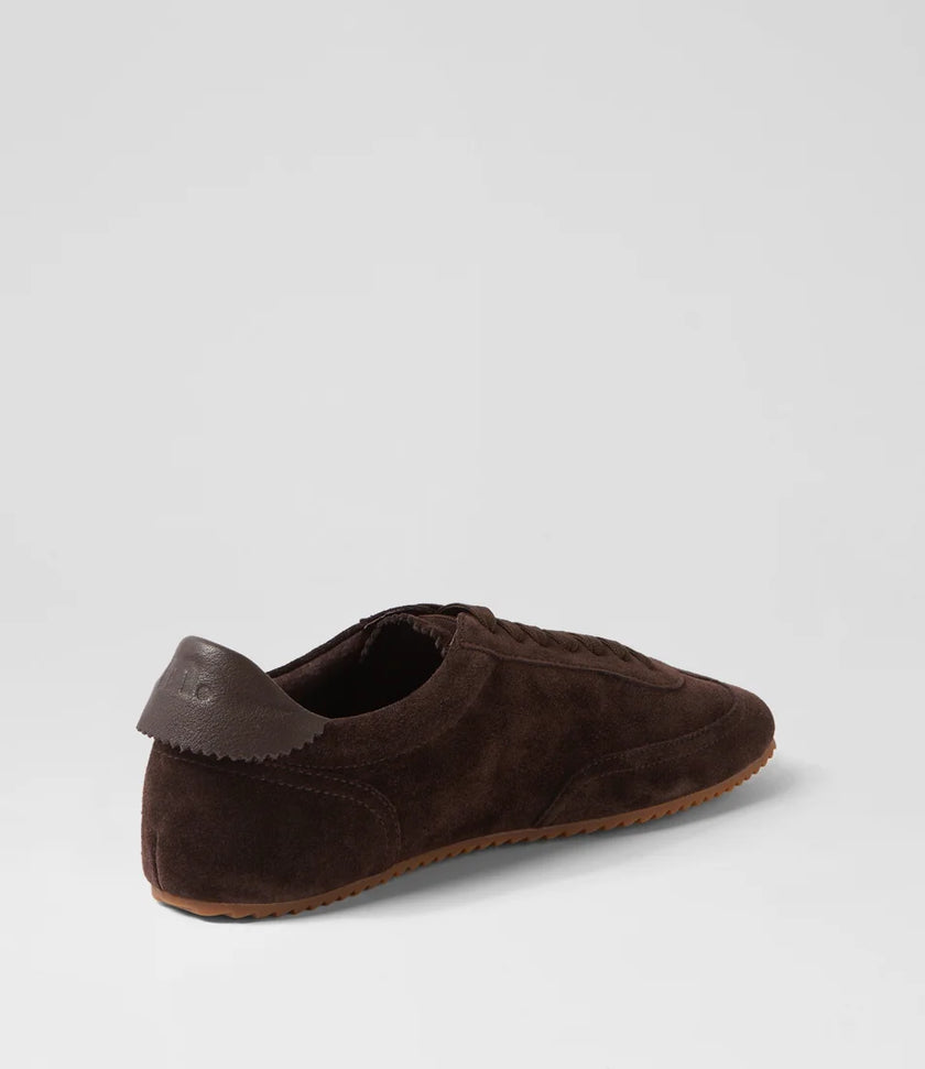 Mollini Liloa Sneakers Dark Choc Suede Leather