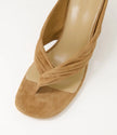 Mollini Febbe Wedge Heel Sandals Coffee Suede