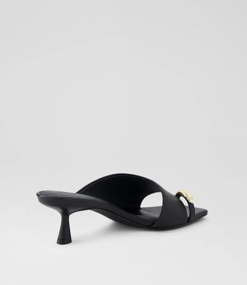 Mollini Tionee Mules Black Leather