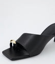 Mollini Tionee Mules Black Leather