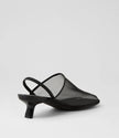 Mollini Ican Mesh Leather Heels Black
