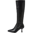 Mollini Andria Knee High Boots Black Tumble Smooth