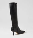 Mollini Andria Knee High Boots Black Tumble Smooth