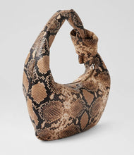 Load image into Gallery viewer, Mollini Effie Brown Snake Leather Handbag
