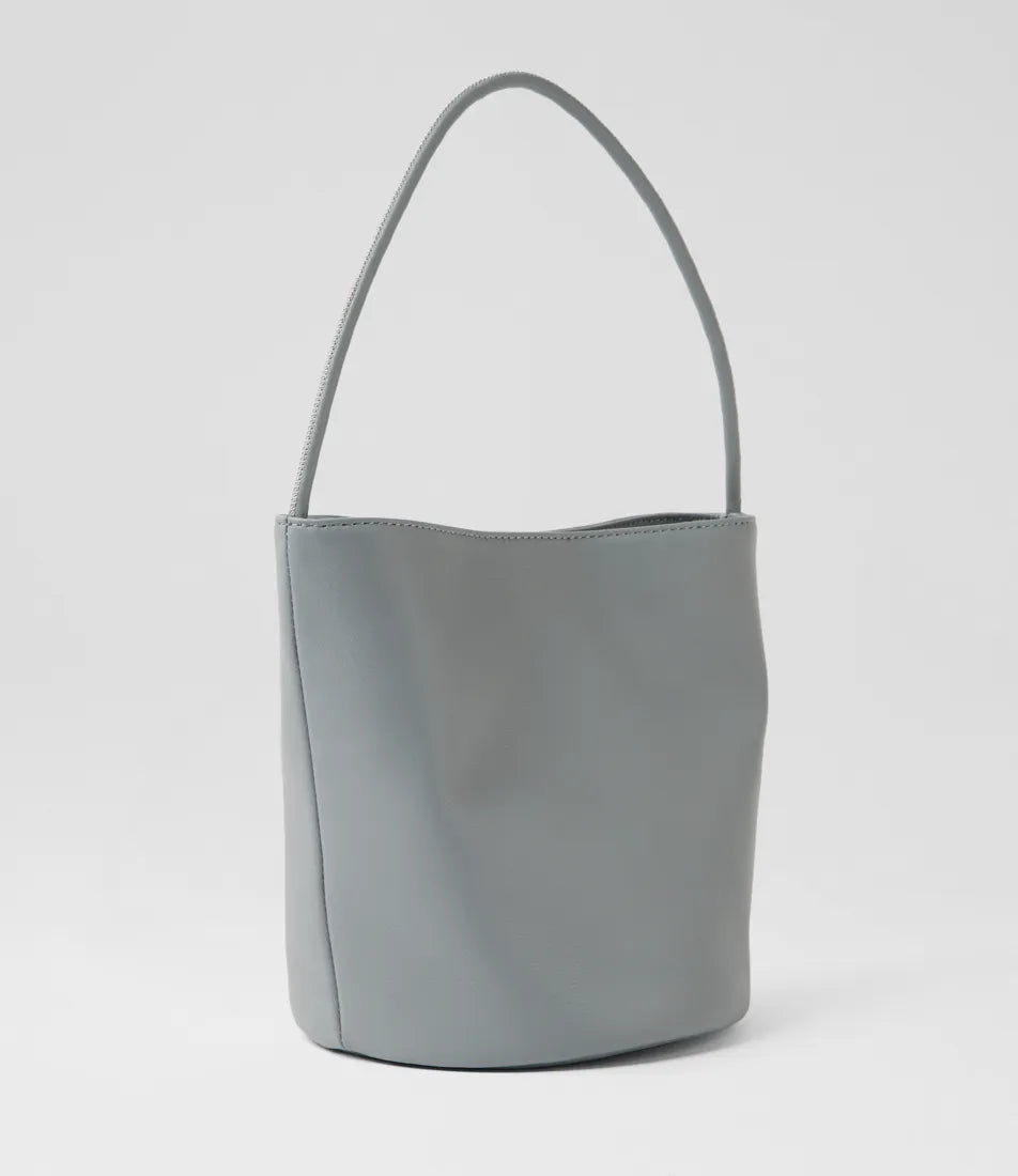 Mollini Nolya Steel Blue Leather Handbag