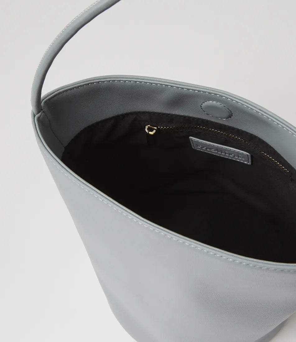 Mollini Nolya Steel Blue Leather Handbag