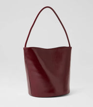 Load image into Gallery viewer, Mollini Nolya Bordeaux Crinkle Patent Leather Handbag
