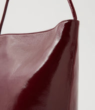 Load image into Gallery viewer, Mollini Nolya Bordeaux Crinkle Patent Leather Handbag
