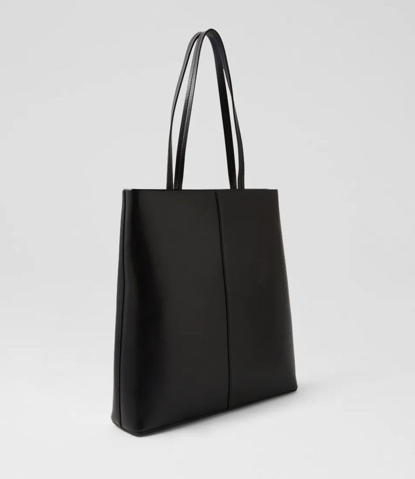 Mollini Talli Tote Bag Black Leather