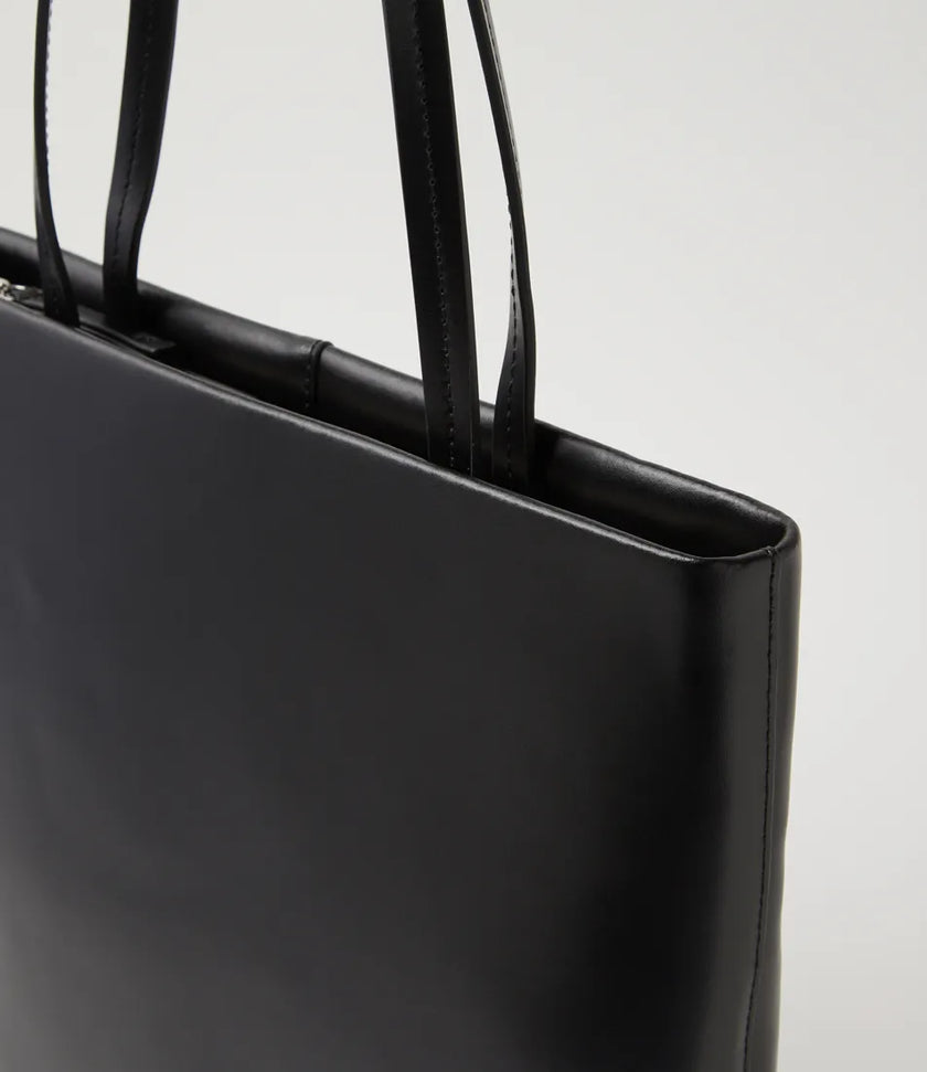 Mollini Talli Tote Bag Black Leather